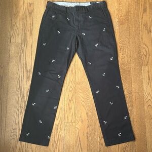 Polo Ralph Lauren Stretch Straight Fit Anchor Chino Pants Navy 36x34